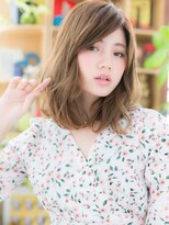 カバーヘア ブリス 北浦和(COVER HAIR bliss) ミルクティーアッシュ抜け感エアリーミディc6北浦和20代30代40代