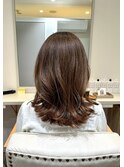 髪質改善透明感カラーレイヤースタイル