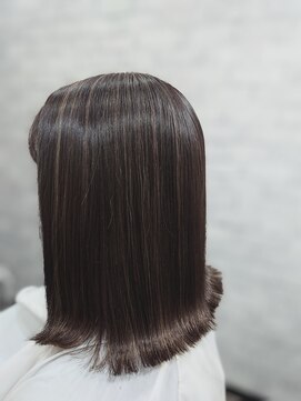 イリエヘア 川口(irier hair) 外ハネミディーナチュラルハイライト