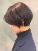〈k11〉大人ショートハイライト髪質改善キッズカット前髪30代40