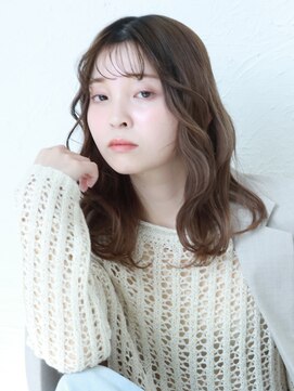 テトテ 六甲道(tetote) 【灘/六甲道】シースルーバング / 緩めウェーブパーマ