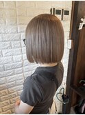 ケアブリーチ使用ミルクティーグレージュ