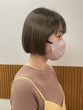 ニール 名古屋 伏見 丸の内(NEELU) [Neelu_take]ボブ×オリーブベージュ