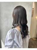 オリーブグレージュ×ロング