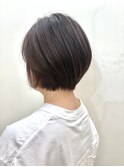 髪質硬めな方のショートカット