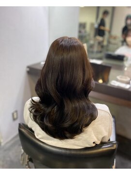 エクファ ヘア リゾート 大津 瀬田店(ex-fa hair resort) 黒髪カタログ/クラゲヘアー/オリーブグレー/大津/瀬田