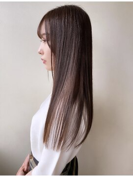 エクラート イーリス 高田馬場店(ECLART IriS) ラテグレージュ×艶髪ストレート