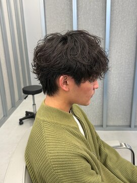 アソビ 元町店 シャドウパーマ/ラウンドマッシュ