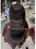 ダメージレス髪質改善縮毛矯正+カット+ケアフルコース　23980円
