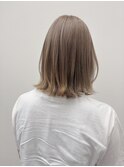 <ゲスト>柔らかい印象のミルクティーベージュ x 外ハネボブ