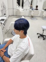 円(en) ネイビーブルー×メンズウルフ