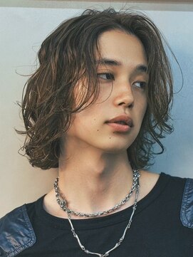 アンサー 原宿(ANSWER) 渋谷メンズボブメンズミディアムシャドウパーマニュアンスパーマ