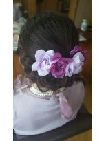 エクステンション クーチャー(Extention Cu'cha)&nbsp;編み込み まとめスタイル