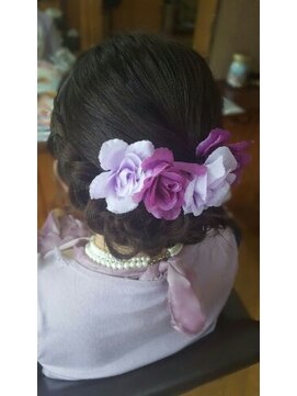 エクステンション クーチャー(Extention Cu'cha) 編み込み まとめスタイル