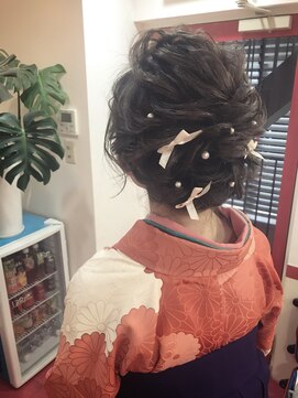 ヘアセットサロン プティ 神戸三宮(petit) 袴ルーズツイストアップ