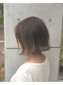 外ハネ×切りっぱなしボブ(^^)