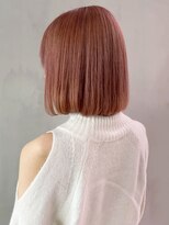 アイティー バイ アルバム 中野店(IT by ALBUM) ピンクボブ_耳かけウェーブパーマフォギーベージュ_ba279713