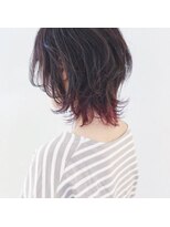 ヘアーウィズプリズム(hair with PRISM)&nbsp;ウルフカット×インナーカラー×パーマ