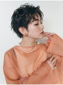 カーリークールショート／マロンベージュ