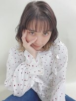 ルービック 枚方(Rubik's)&nbsp;20代30代40代くせ毛風無造作黒髪レイヤーミディ/インナーカラー