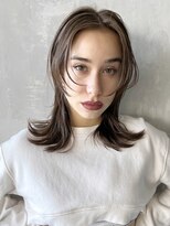 アイティー バイ アルバム 中野店(IT by ALBUM)&nbsp;顔まわりウルフ_くびれヘアビタミンカラーメルティカラー_8973