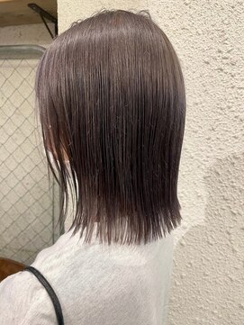 マジコ 下北沢本店(Magico) ダブルカラーミルクティーベージュカラーケアブリーチ韓国ボブ