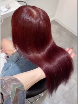 ラ ブレス 梅田茶屋町(LaBless) 艶髪ストレート◇レッド/りくと[大人可愛い 20代 30代 40代]