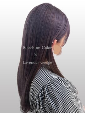 サラジュ 仁川店(SARAJU) ブリーチで透明感たっぷりカラー×ラベンダーグレージュ