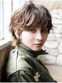 大人可愛い20代30代40代黒髪前下がりショートボブ丸みショート◎
