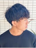 ハイライト/マッシュパーマ/ウルフ/波巻き/メンズ