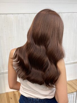 ナンバー アンフィール 渋谷(N° anfeel) 韓国大人レイヤー波巻きウェーブナチュラルブロンドベージュ渋谷