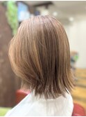 30代40代ハイライトバレイヤージュ透明感外国人風カラー