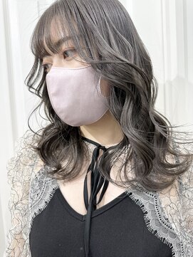 ヲタク(wotaku.) ダークグレージュ透明感くすみカラーオリーブグレージュ