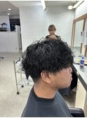 メンズマッシュ/波巻きスパイラルパーマ