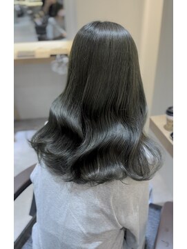 サロンドミルク 新百合ヶ丘店(salon de MiLK) ミルクティーベージュグレージュダブルカラーハイライトインナー