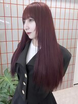 ペレ 栄店(PELE) デザインカラー/レイヤーカット/ウェットヘア/オリーブベージュ