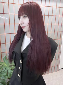 ペレ 栄店(PELE) デザインカラー/レイヤーカット/ウェットヘア/オリーブベージュ