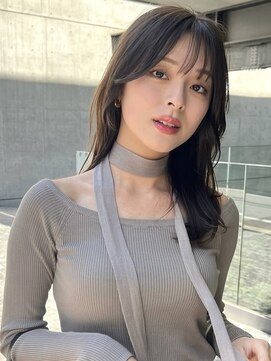 トイ(TOI) ロングレイヤーカット/グレージュ/シースルーバング