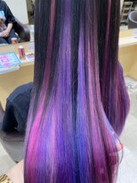 デザイニングヘアードゥ(designing hair Deux) アンブレラユニコーン【ブリーチオンカラー/インナーカラー】