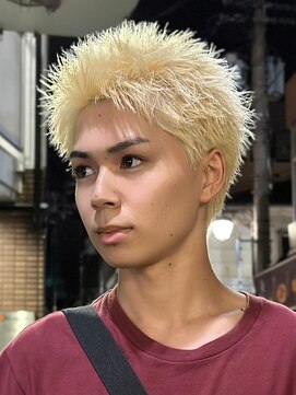 エルマーク 枚方(L-MARK) ダブルカラーブリーチケアブリーチミルクティーリタッチシルバー