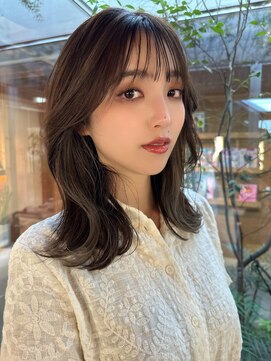 ウエストリー(WESTORY) インナーカラー/ハイライト/グレージュアッシュ/ミディアムヘア