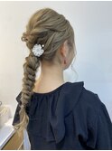 あみ編みヘアアレンジ！