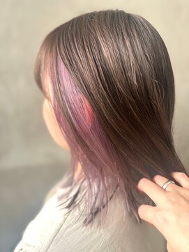 マム(mamu) ピンクラベンダー/インナーカラー