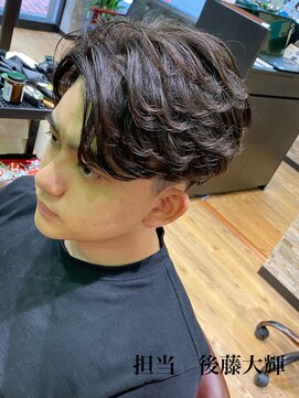 ムア(MUA) ワンカール　リバースパーマ　メンズパーマ