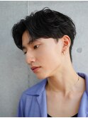 スパイキーショートツーブロックフェードビジネスショート★