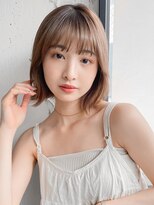 アグノス 青山(Agnos) 小顔 似合わせカット メルティーカラー ウェーブミディアム