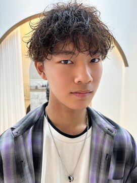 ソレイユトウキョウシブヤ(SOLEIL TOKYO shibuya) メンズ パーマ ブラウン ナチュラル