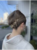卒業式ママ　ヘアセット