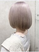 イメチェンヘアスタイルホワイトブロンド外ハネボブ美髪のススメ