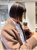 黒髪ストレートボブ